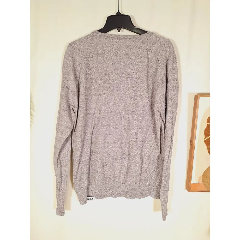 J. Crew Men's Cotton Gray Sweater Large